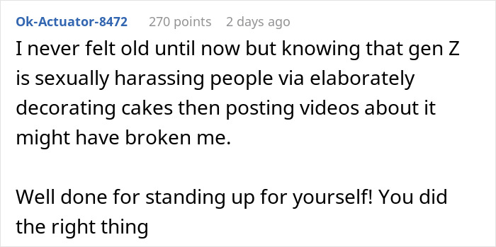 Reddit user comment shocked by internet trend involving Gen Z and coworker.