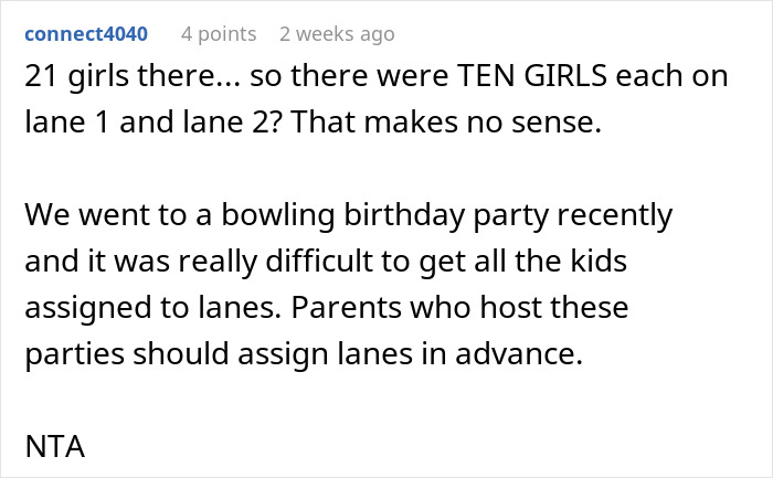 Text conversation about bowling birthday party logistics and lane assignments.