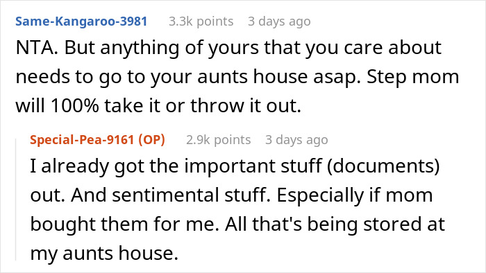 Discussion on recovering late mom&rsquo;s belongings from trash after theft accusation.