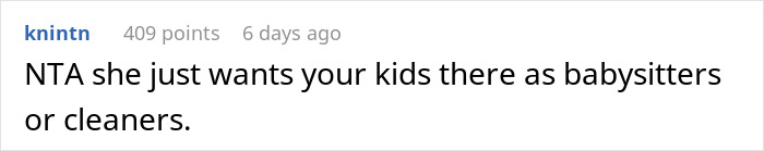 Comment on a post about stepmom wanting a bigger role, alleging kids are used as help.