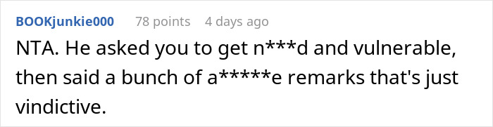 Comment about someone being fat-shamed, expressing disapproval of hurtful remarks. Comment about someone being fat-shamed, expressing disapproval of hurtful remarks.