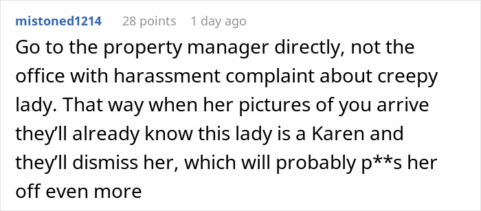 Text comment discussing addressing harassment complaint at a public pool. Text comment discussing addressing harassment complaint at a public pool.
