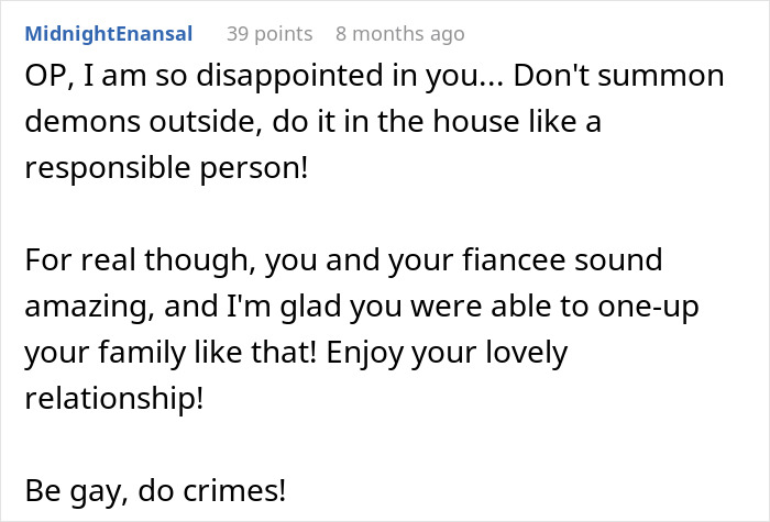 Text screenshot about coming out, expressing support for turning her daughter gay theme.