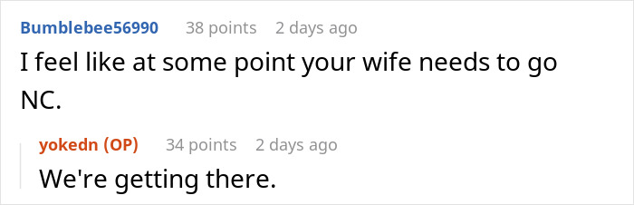 Online comments discussing MIL's controlling tendencies and going no contact. Online comments discussing MIL's controlling tendencies and going no contact.
