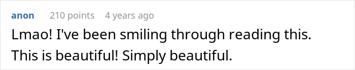 Reddit comment expressing joy and admiration after reading about affair partners finding happiness.