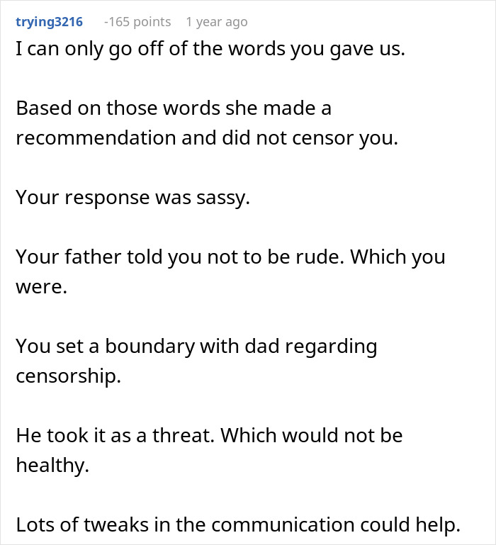 Stepmom Tries To Censor What 16YO Reads, He Decides Not To Visit His Dad Anymore