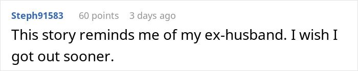 Comment about a newborn's illness and relationship issues, compared to an ex-husband.