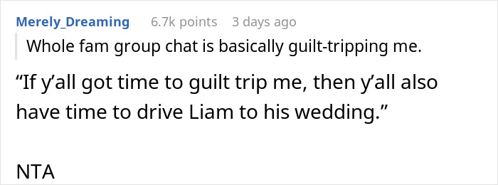 Brother Removes Sister From Wedding Party, Family Justifies It As Being "For Her Own Good"