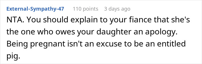 Comment criticizing pregnant woman's behavior for eating a child's cupcake. Comment criticizing pregnant woman's behavior for eating a child's cupcake.
