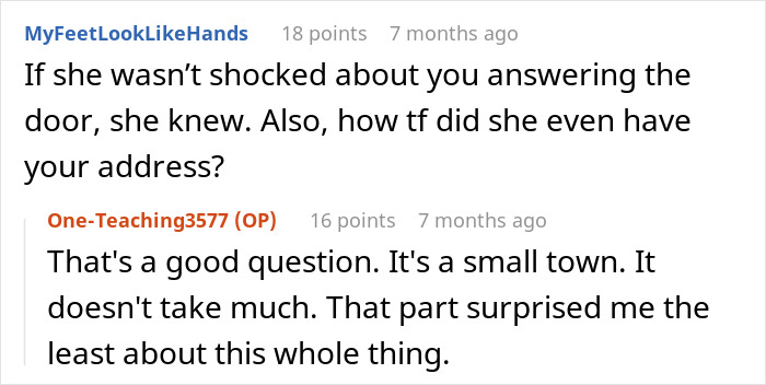 Reddit conversation about a woman refusing to share money with late husband's affair child.
