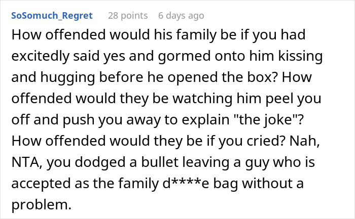 Text exchange discussing a breakup with a "manchild" after a prank went too far.