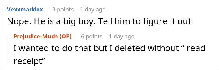 Online discussion of laid-off employee's boss request.