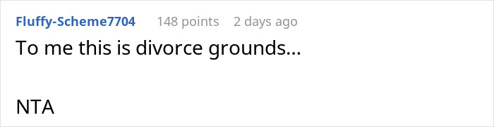 Reddit comment discussing surprise plan for daughter with late mother's tapes, involves current wife's objection.