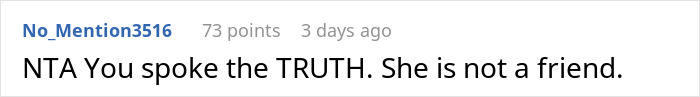 Comment with username No_Mention3516 supporting refusal to help with wedding over bridesmaid issue. Comment with username No_Mention3516 supporting refusal to help with wedding over bridesmaid issue.