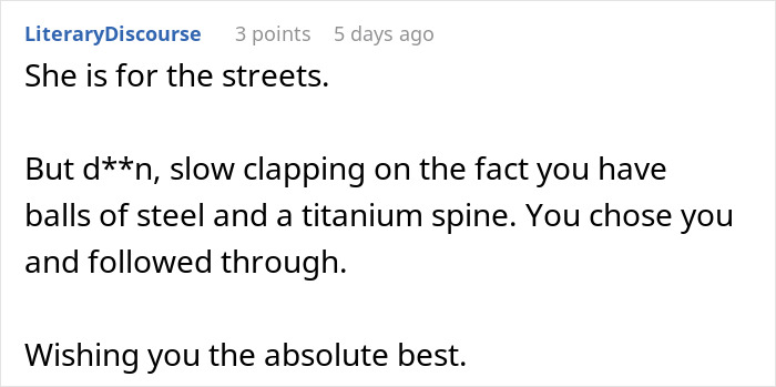 Text from online comment responding to a failed proposal due to phone discovery.