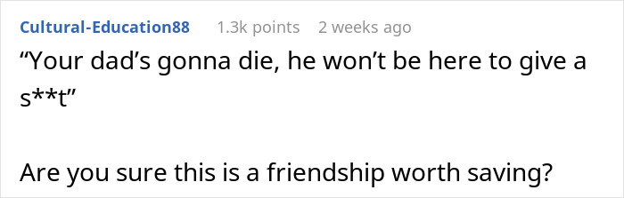 Friendship tension over engagement at a wedding with harsh text exchange.