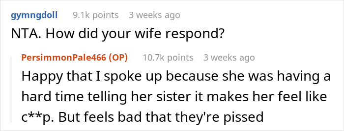 Reddit discussion about woman feeling upstaged by nephew; dad explains wife's response.