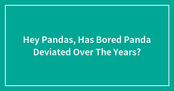 Hey Pandas, Has Bored Panda Deviated Over The Years?