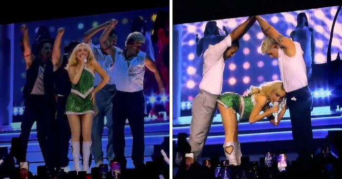 Sabrina Carpenter Simulates X-Rated Act With Two Men Amid Complaints Over “Inappropriate” Shows