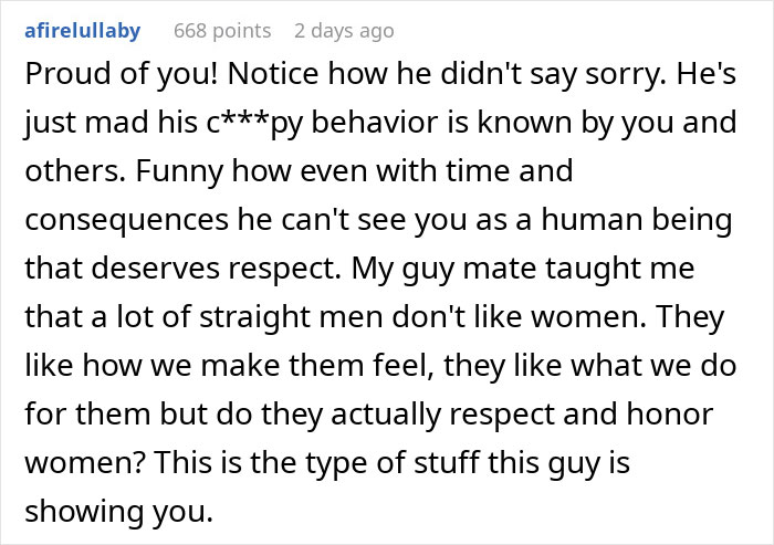 Commentary on respect and behavior, discussing a situation where a teen creeps out a coworker using a photo trend.