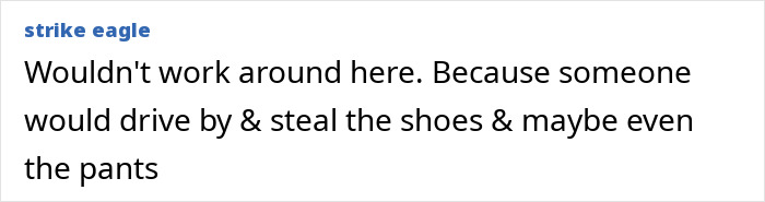 Comment on pothole prank emphasizing local challenges with humor.