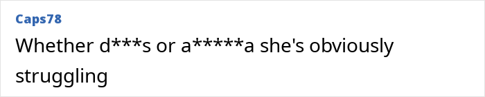 Comment on 'Scrubs' star screenshot discussing visible struggles.