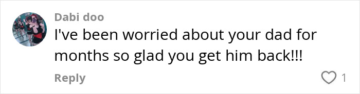 Comment expressing relief for NASA astronaut's return amidst health concerns.