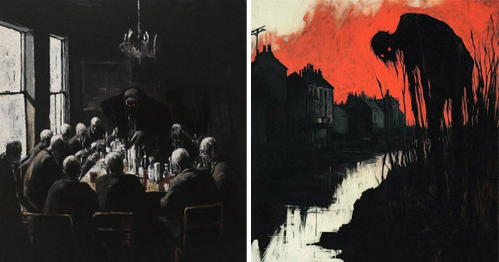 Artist Paints Dark And Creepy Scenes Inspired By Industrial Decay And Folklore (30 Pics)