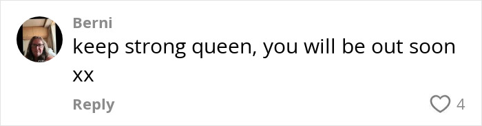 Comment supporting viral "Mom On The Run" about her situation in Thailand, with user Berni's profile picture visible.