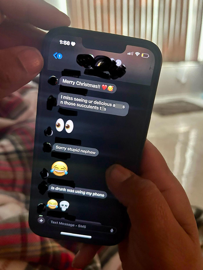 Smartphone showing a text blunder, highlighting someone's worst day at work.