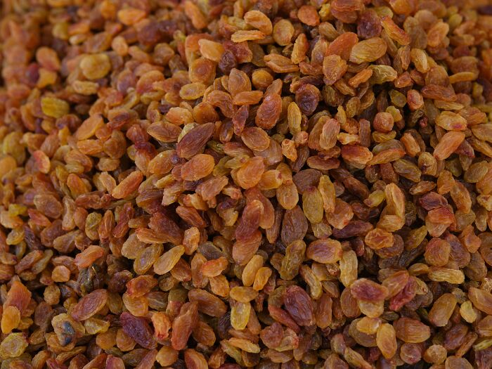 A pile of raisins, a food some find disgusting despite others enjoying.