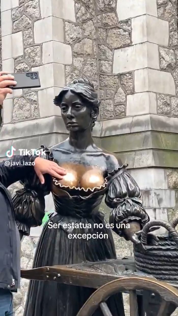 "Disgusting": After Men Are Caught Groping Female Statue, Photos Of Women Doing The Same Come Out