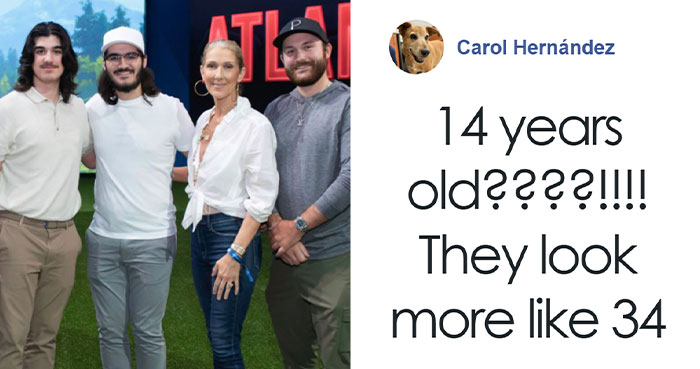 Céline Dion’s Twins, 14, Spark Real Age Debate After Appearing With “Full Man’s Beard” In Photo