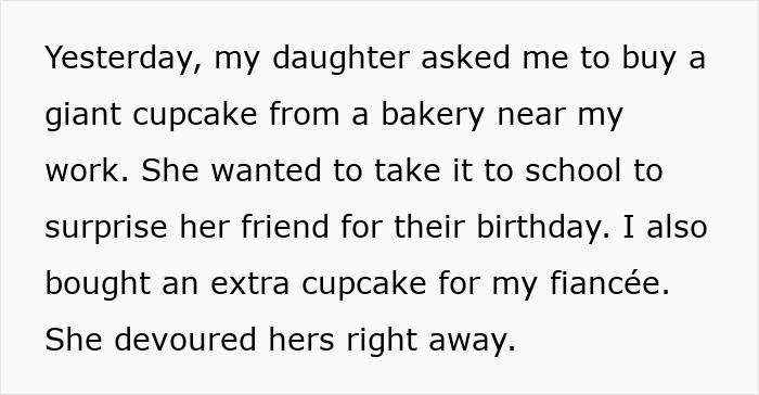 Text on image: Story about daughter wanting a giant cupcake for her friend's birthday surprise. Text on image: Story about daughter wanting a giant cupcake for her friend's birthday surprise.