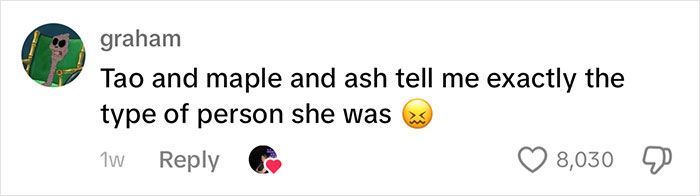 Social media comment about a woman's personality, using emoji and referencing locations.