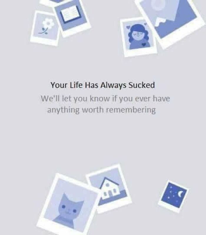 Mental health meme with a sarcastic message surrounded by doodles, including a cat and a house.