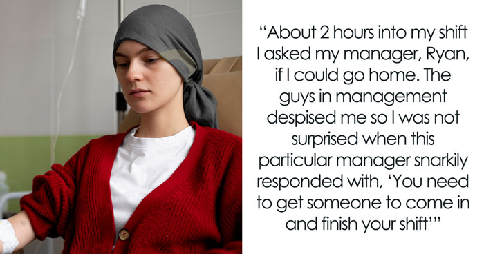 Woman Who Asked To Leave Work Early Gets Revenge On Doubting Managers, Reveals Cancer Diagnosis