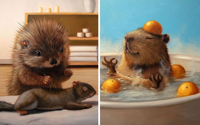 Humorous Animal Paintings By Lucia Heffernan (30 Pics)