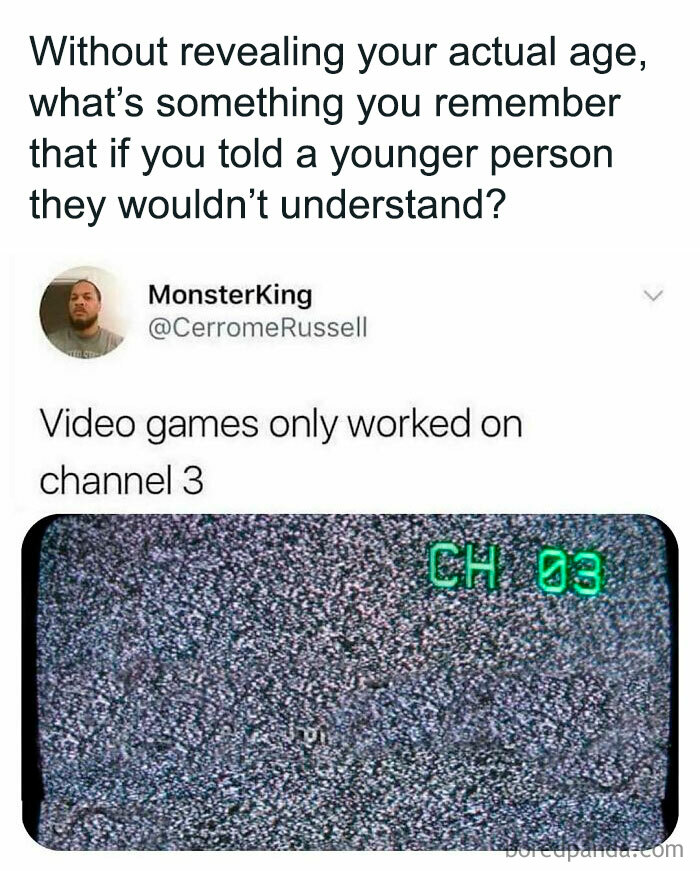 Tweet reminiscing about video games on channel 3, a nostalgic throwback for floppy disk era fans.