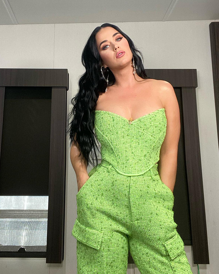 Alt text: Woman in green outfit showing weight loss.