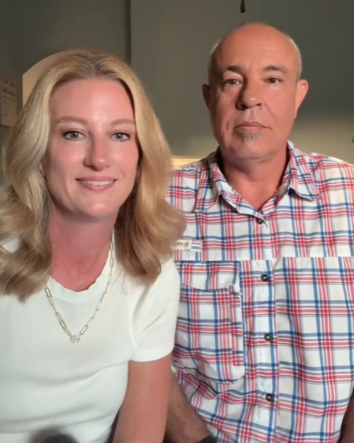 A woman in a white shirt and a man in a plaid shirt, sharing insights on subtle heart attack signs.