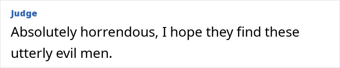 Text comment expressing disgust and hope for finding those responsible for the model's suffering in Dubai.