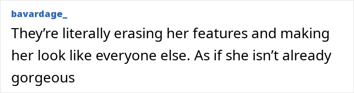 Criticism on edited Monica Belluci photos for altering her natural features.