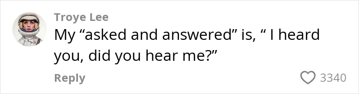 Comment about parenting with the phrase: "I heard you, did you hear me? Comment about parenting with the phrase: "I heard you, did you hear me?