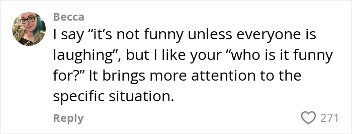 Comment discussing parenting one-liners about the nature of humor, focusing on understanding specific situations. Comment discussing parenting one-liners about the nature of humor, focusing on understanding specific situations.