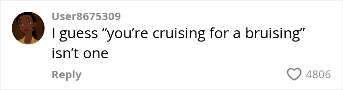 Comment on parenting alternative to one-liners; "you're cruising for a bruising" example used. Comment on parenting alternative to one-liners; "you're cruising for a bruising" example used.
