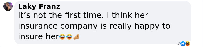 Comment discussing Kim Kardashian diamond insurance, featuring emojis.