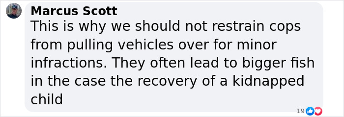 Comment on police actions leading to recovery of kidnapped child. Comment on police actions leading to recovery of kidnapped child.