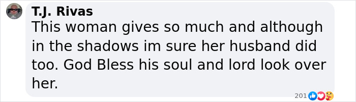 T.J. Rivas comment about Dolly Parton&rsquo;s husband, expressing condolences and admiration.