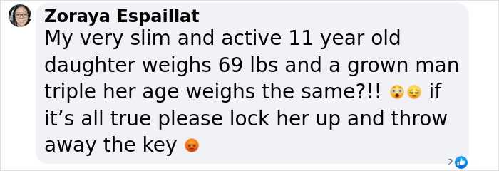 Comment discussing allegations of a mother imprisoning her stepson for decades.